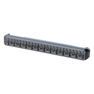 Luz Auxiliar LED / 45 LEDs Tricolor / 11.42" / Lente Transparente / SAE / 12-24 VDC / Halo Rojo | SIERRA STORE