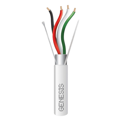 Bobina de Cable / 305 m (1000 pies) / 4 x 18 AWG / Blindado / Riser / Blanco / Audio, Control de Acceso y Automatización | SIERRA STORE