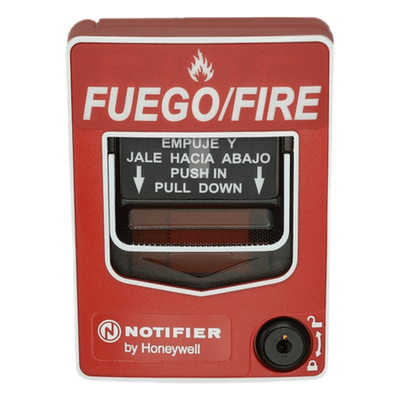 Estación Manual de Alarma Direccionable / Doble Acción / LED Bicolor / Terminales 12 AWG / ADA / Texto Español y Braille | SIERRA STORE