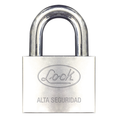 Candado de alta seguridad / Acero anticorte / Horquilla 50 mm (1.97 pulgadas) / Llave disco Abloy / Cromado | SIERRA STORE
