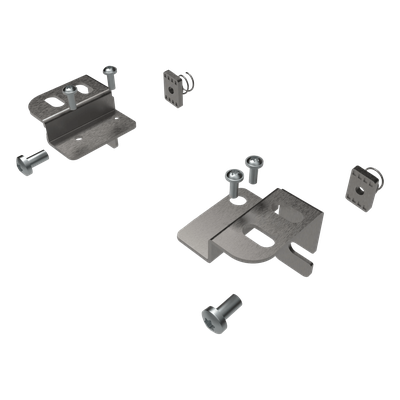 Soportes de Montaje Atornillable / Perfil Bajo / Slide-and-Lock / Acabado Galvanizado / 2 Piezas | SIERRA STORE