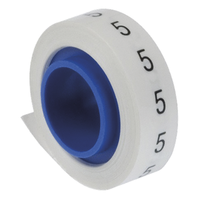 PANDUIT PMDR-5 - Rollo de Etiquetas Marcadoras / Pre-Impresas #5 / 2.4 m (7.87 pies) / Poliéster Blanco | SIERRA STORE