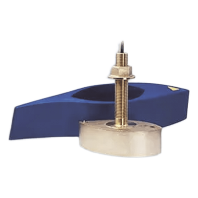 Transductor de montaje a través del casco / Bronce / 1 kW / 3,000 ft (914 m) / Dual frecuencia 42-65 kHz y 130-210 kHz / 12 pines | SIERRA STORE