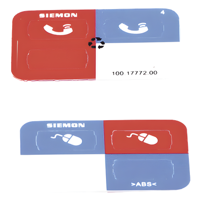 SIEMON Z-ICON-06B - Icono Ultramax para Identificación de Jacks, Color Azul, Bolsa con 100 Piezas | SIERRA STORE