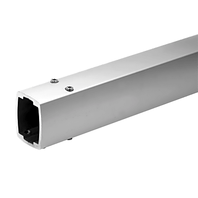 Tubo Estructural de Aluminio / 500 mm (1.64 ft) / Perfil Hueco para Cableado / 6 Tornillos de Fijación / Carga 180 lb (81.6 kg) / | SIERRA STORE