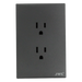 Placa de Contactos / 2 Tomas Dúplex 2P+T / 10-15 A / 127 V / 60 Hz / Policarbonato | SIERRA STORE