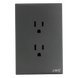 Placa de Contactos / 2 Tomas Dúplex 2P+T / 10-15 A / 127 V / 60 Hz / Policarbonato | SIERRA STORE