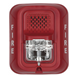 Sirena con estroboscopio / 2 hilos / 12-24 Vcd / candela 15 a 185 seleccionable / rojo con leyenda FIRE / Serie L | SIERRA STORE