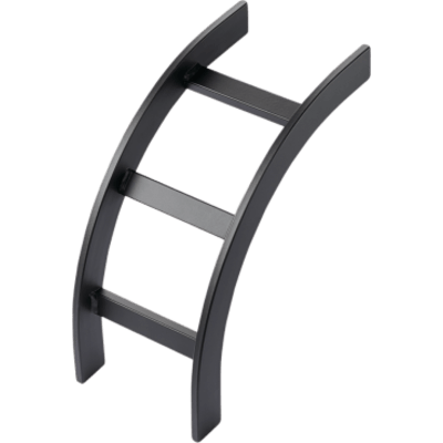 Accesorio de Escalerilla Curva Vertical (Bajada) Interior, 18 in de Ancho, de Acero, Color Negro | SIERRA STORE