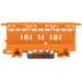 Adaptador de Fijación / Serie 221 / 6 mm² / Montaje sobre Carril DIN 35 / Material Poliamida PA 66 V0 / Color Naranja - WAGO