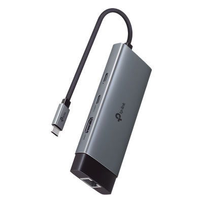 Adaptador HUB / 6 en 1 / USB-C / HDMI 4K@60Hz / Ethernet Gigabit / 100W PD / 4.65 x 1.69 x 0.56 in | SIERRA STORE