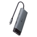 Adaptador HUB / 6 en 1 / USB-C / HDMI 4K@60Hz / Ethernet Gigabit / 100W PD / 4.65 x 1.69 x 0.56 in | SIERRA STORE