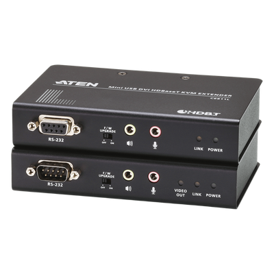 Extensor KVM / HDBaseT / DVI / USB 2.0 / RS-232 / 1920x1200 / 100m (328 pies) | SIERRA STORE