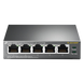 Switch de Escritorio / 5 Puertos Gigabit / 4 Puertos PoE 802.3af/at 65W / PoE Extendido 250m (820 pies) / Sin Ventilador | SIERRA STORE
