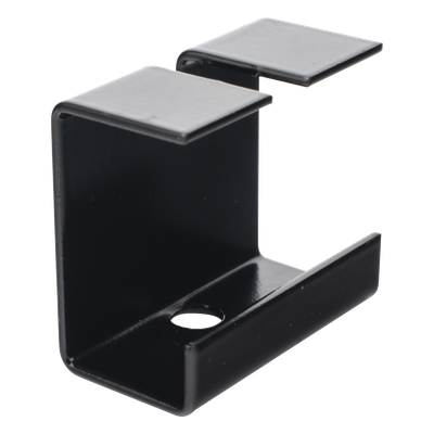 Grapa de Suspensión para Escalera Tubular / 1.5" de Peralte / 12" de Ancho / Acero al Carbón / Recubrimiento Epóxico Negro | SIERRA STORE