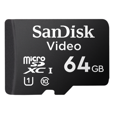 Memoria microSD / 64GB / Alta Resistencia / Videovigilancia / Clase 10 / -25°C a 85°C / 32 TBW | SIERRA STORE