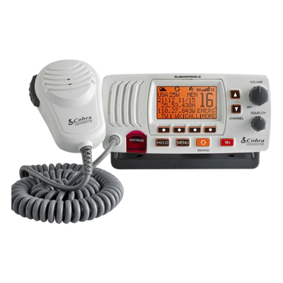 Radio móvil marino VHF / Clase D / 25 W / GPS interno / IPX8 / Megafonía PA / Grabación 20 s | SIERRA STORE