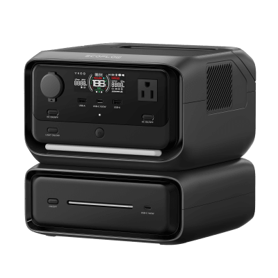 EcoFlow River 3 Plus | Estación de Energía Portátil 572Wh Litio LFP / 4 AC 800W (Max. 1600W) / 1 USB-C 100W / 3 USB -A 12W / 