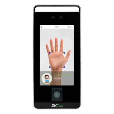 Terminal Biométrica / Reconocimiento Facial Visible Light / QR Code / Palm Vein / Detección de Mascarillas / Pantalla Táctil 5" / | SIERRA STORE