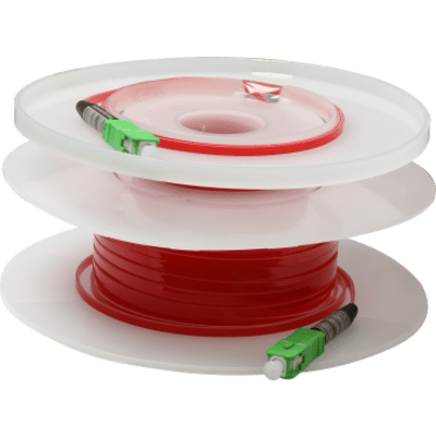 Jumper de Fibra Óptica Monomodo, Transparente con Adhesivo SC/APC-SC/APC 1 hilo (simplex), 20 metros | SIERRA STORE