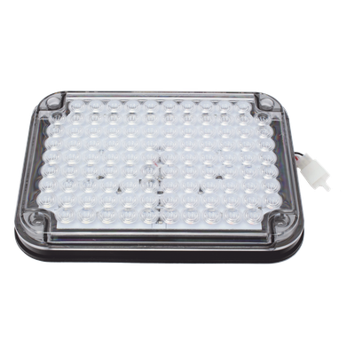 Luz de Advertencia LED / 104 LED de Alta Intensidad / 9x7" / Bicolor Rojo/Claro / 12 VCC / 10 Modos de Destello / Mica de Policarbonato | SIERRA STORE