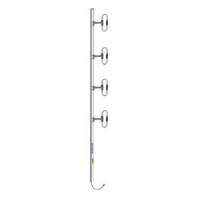 Antena Base / 4 Dipolos / 370-460 MHz / 8.5 dBd / 90 MHz BW / 2° Tilt / 200 W / N Macho / 2.5 m / 10.44 kg | SIERRA STORE
