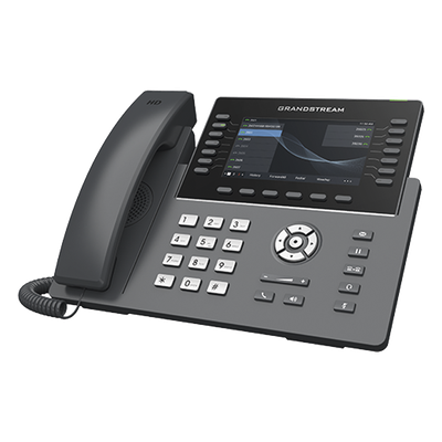 Teléfono IP Carrier-Grade / 14 Líneas SIP / 6 Cuentas / Wi-Fi Dual-Band 802.11ac / Pantalla LCD 5" / Puertos Gigabit / PoE / Audio | SIERRA STORE