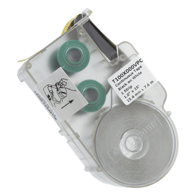 PANDUIT T100X000VPC-RD - Casete de Etiquetas de Vinilo de Cinta Continua, Color Rojo Sobre Blanco, Uso Interior/Exterior, 25.4 mm de | SIERRA STORE