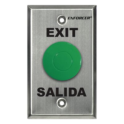 Botón de Salida Tipo Hongo / Contacto NO/NC / 24 VDC / Acero Inoxidable / Montaje en Caja Estándar | SIERRA STORE