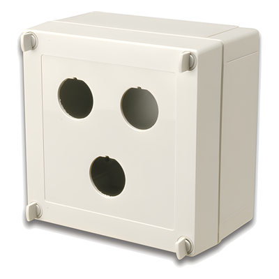 SIEMON X-IBOX-03 - Caja de Conexión Industrial / IP66/IP67 NEMA 4X / 3 Puertos Cobre o Fibra / 129.5x129.5x81.1 mm / 5.1x5.1x3.2 in | SIERRA STORE