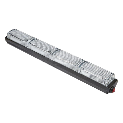 Barra de Luz de Advertencia / 4 Módulos LED / Rojo-Azul / 10-16 VCC / 1.03 ft x 1.37 in | SIERRA STORE