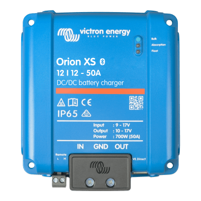 Orion XS 12/12-50 A / Cargador de Baterías CC-CC / 50 A 12 V / IP65 / Compatibilidad Alternador Inteligente / Para Bancos ...