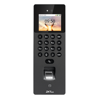 Terminal Biométrica Facial / Cámara Binocular 1 MP / 1,500 Rostros / 3,000 Huellas / Wi-Fi 6 / Anti-Fraude / Intercom SIP / ONVIF | SIERRA STORE
