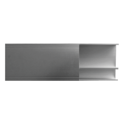 Canaleta de aluminio línea R40 color blanco, 117 x 27.3mm, tramo de 3 metros | SIERRA STORE