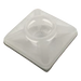 Base Autoadherible para Cinchos / 19x19 mm / Nylon Resistente / Temperatura -10°C a 50°C / Paquete 100 Piezas / Orificio Central para | SIERRA STORE