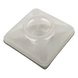 Base Autoadherible para Cinchos / 19x19 mm / Nylon Resistente / Temperatura -10°C a 50°C / Paquete 100 Piezas / Orificio Central para | SIERRA STORE