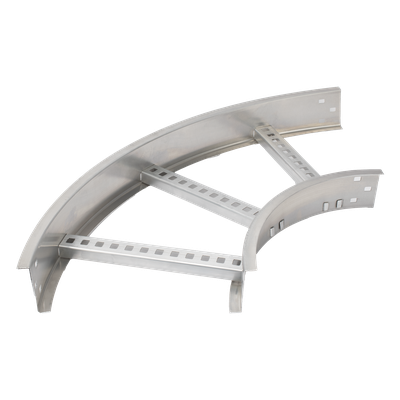 Curva Horizontal de Aluminio / Perfil Z / Peralte 3 1/4" (82.55 mm) / Ancho 12" (304.8 mm) / Radio 8" (203.2 mm) / 90° | SIERRA STORE