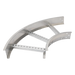 Curva Horizontal de Aluminio / Perfil Z / Peralte 3 1/4" (82.55 mm) / Ancho 12" (304.8 mm) / Radio 8" (203.2 mm) / 90° | SIERRA STORE