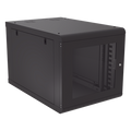 Gabinete de Pared 12U / Profundidad Ajustable 930 mm / Acero Reforzado ANSI/TIA / Carga 100 kg / Cristal Templado / 4 Postes Ajustables | SIERRA STORE