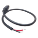 Cable Pigtail DC / Conector Macho 5.5 x 2.1 mm / 30 cm (11.8 in) / Calibre 22AWG / Polarizado / 12 VCC | SIERRA STORE