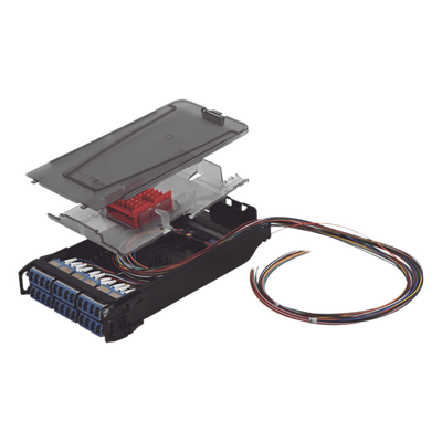 SIEMON LVS24-LSUARAB1A - Cassette de Empalme por Fusión / 24 Fibras / Conectores LC/UPC Shuttered / Monomodo 900um / 1 Metro (3.28 | SIERRA STORE