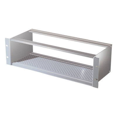 Chasis bastidor / 3UA / Rack 19" / Acero inoxidable y aluminio / 420 x 132 x 163 mm / 84 UP | SIERRA STORE
