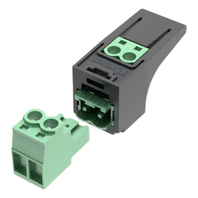 PANDUIT PXM1ARGRBL - Conector Eléctrico Mini-Com / Compatible 26-12 AWG / Cable FMPS / Diseño Compacto / Color Verde | SIERRA STORE