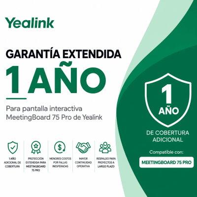 Garantía Extendida de 1 Año para MeetingBoard 75 Pro de Yealink | SIERRA STORE