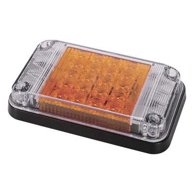 Luz de Advertencia LED / 7x4 pulgadas / 66 LED de Alta Intensidad / 12 VCC / 10 Patrones de Destello / Montaje Permanente | SIERRA STORE