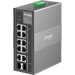 Switch Industrial PoE / 10 Puertos Gigabit / 2× PoE++ 802.3bt (Hasta 60 W) + 6× PoE+ 802.3at/af / 2× Combo RJ45/SFP Gigabit / | SIERRA STORE