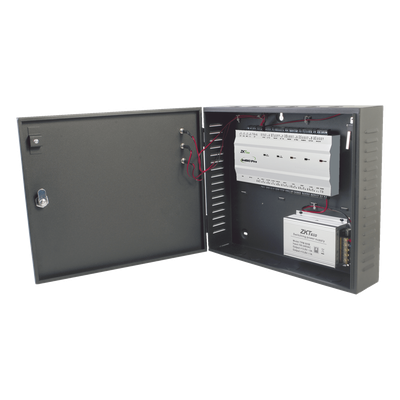 Controlador de Acceso 4 Puertas / 20,000 Huellas / 30,000 Tarjetas / TCP/IP / ADMS PUSH / Fuente 12V 5A / Gabinete | SIERRA STORE