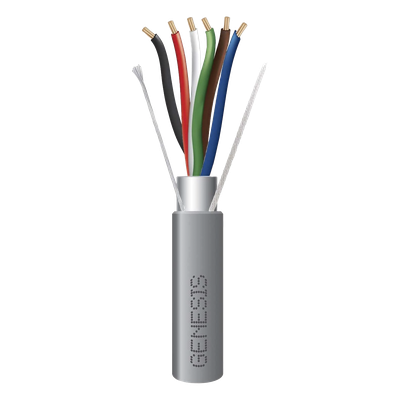 Cable Multipar Blindado / 6 Conductores 22 AWG / Plenum CMP-CL3P-FPLP / 305 m (1000 ft) / ETL | SIERRA STORE
