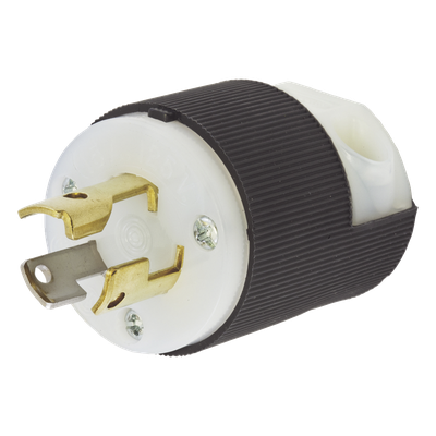 Clavija Industrial con Bloqueo de Media Vuelta / 15 A 125 V CA / 2 Polos 3 Hilos / NEMA L5-15P / -40°C a 75°C / 2.00 in x 1.53 in | SIERRA STORE