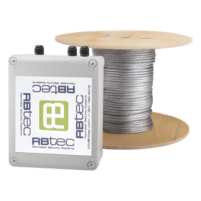 Cable Sensor Perimetral Blindado / 75 m (246 ft) / 1 Zona / Detección por Vibración / Malla de Acero Inoxidable / IP66 / Tarjeta LPU400 | SIERRA STORE